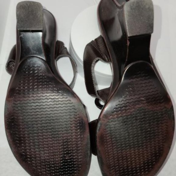 Dr Scholls brown wedge 3.5 heels - Avalone 3 - size 10 w/3 ring decor - Picture 8 of 8